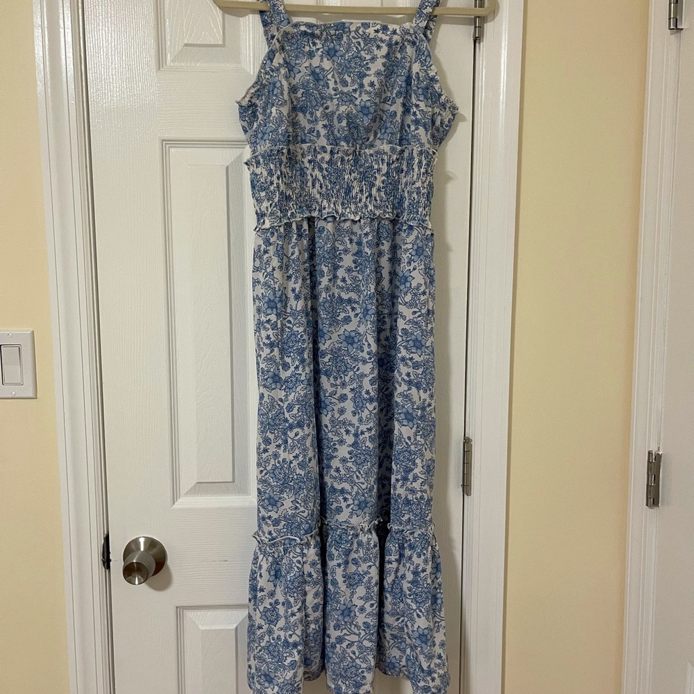 White and Blue dress